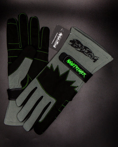 MF Racing Gloves - GRY GRN