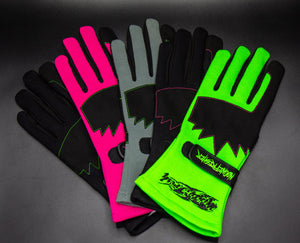 MF Racing Gloves - GRN PNK