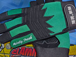 MF Mechanic Gloves - GRN WHT